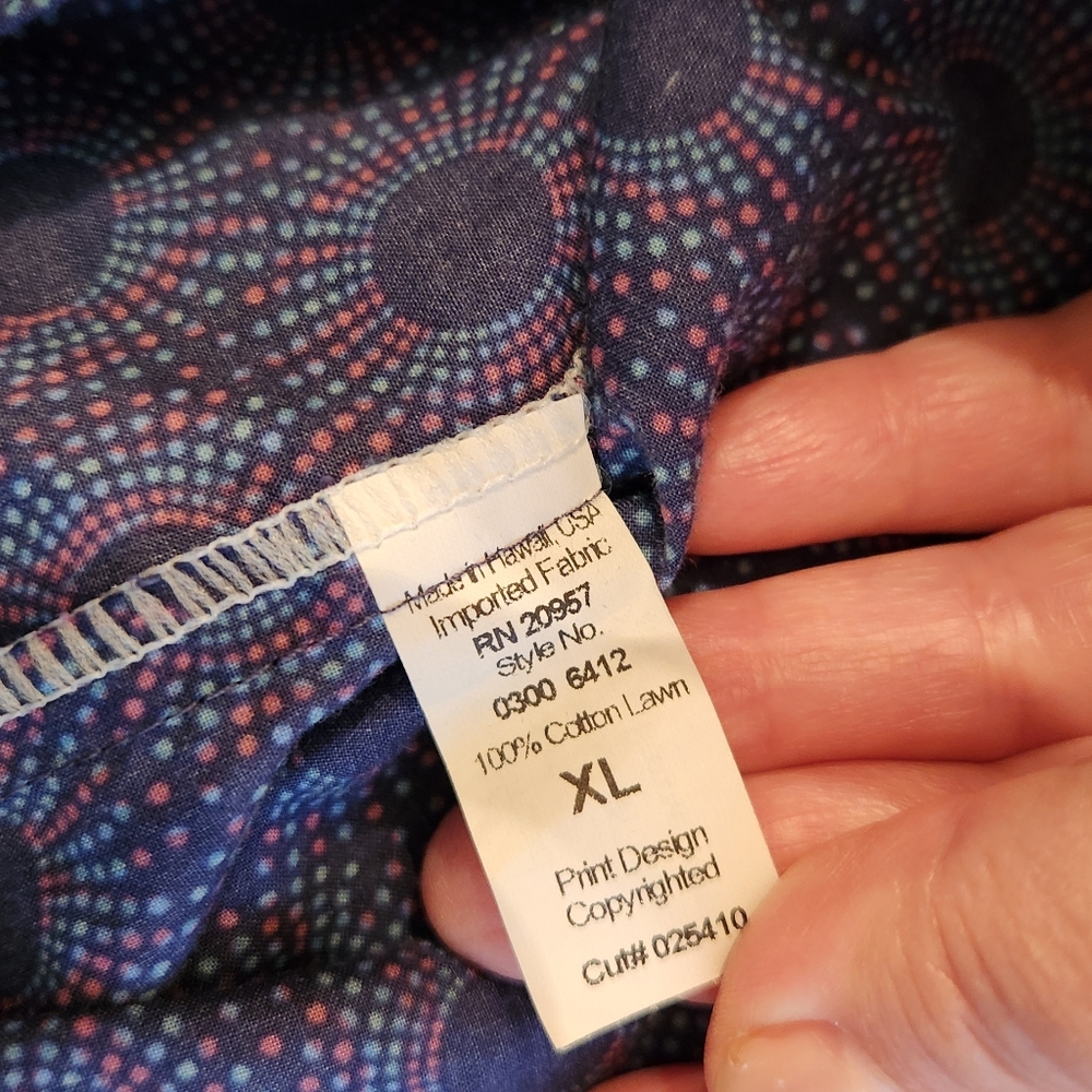 Tori Richard Starburst Print Button Down Short Sleeve Shirt Size XL - Picture 5 of 6